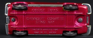 Corgi toys 310 corvette stingray ee889 base