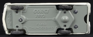 Corgi toys 215 thunderbird open sports ee902 base