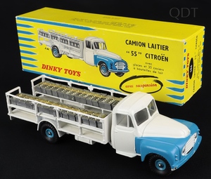 French dinky toys 586 citroen 55 laitier milk truck ee910 front