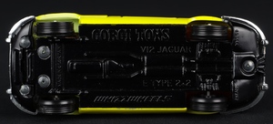 Corgi toys 374 jaguar e type ee927 base