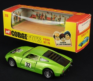 Corgi toys 316 ford gt 70 ee928 back