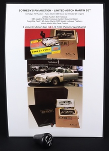 Corgi james bond aston special release sotheby's rm auctions ee929 gear stick certificate