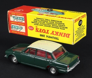 Dinky toys 135 triumph 2000 promotional ee930 back