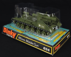 Dinky toys 654 155mm mobile gun ee952 back