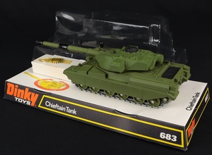 Dinky toys 683 chieftain tank ee953 back