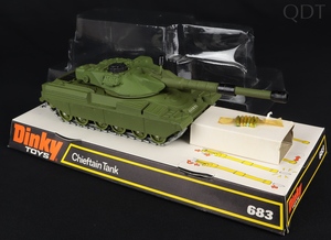 Dinky toys 683 chieftain tank ee953 front