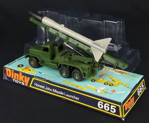 Dinky toys 665 honest john missile launcher ee954 back