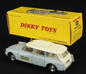 French dinky toys 556 citroen id 19 ambulance ee937 back