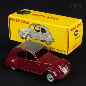 French dinky toys 535 citroen 2cv ee938 front