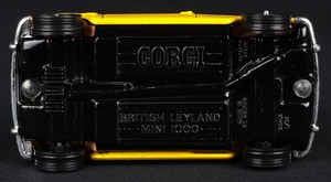 Orgi toys 602 british leyland mini ee974 base