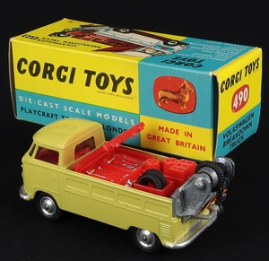 Corgi toys 490 volkswagen breakdown truck ee979 back