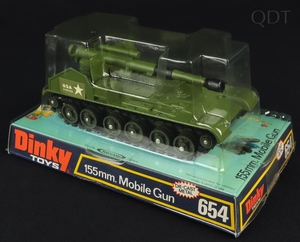 Dinky toys 654 155mm mobile gun ee988 front