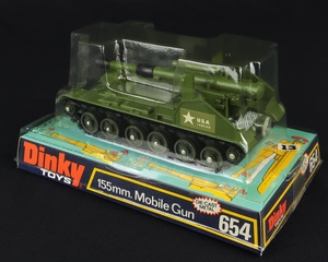 Dinky toys 654 155mm mobile gun ee988 back
