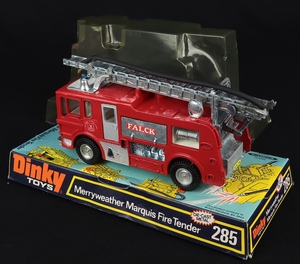 Dinky toys 285 merryweather marquis fire engine falck ee989 back