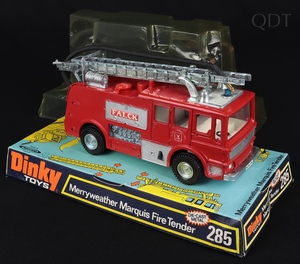 Dinky toys 285 merryweather marquis fire engine falck ee989 front