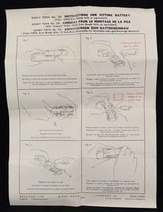 Dinky toys 276 airport fire tender ff1 instruction sheet