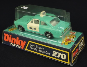 Dinky toys 270 ford escort panda police car ff17 back