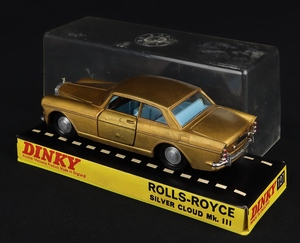 Dinky toys 127 rolls royce silver cloud ff47 back