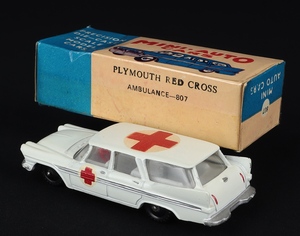 Milton maxwell models 807 plymouth red cross ambulance ff115 back