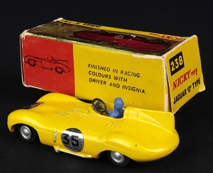 Nicky dinky toys 238 d type jaguar ff140 back