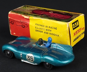 Nicky dinky toys 238 d type jaguar ff183 back