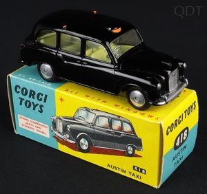 Corgi toys 418 austin taxi cc100 front