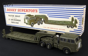 Dinky supertoys 890 berliet tank transporter ff293 front