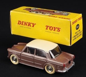 French dinky toys 531 fiat 1200 grande vue ff310 back