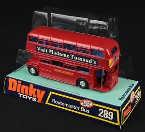 Dinky toys 289 routemaster bus madame tussaud's ff320 back