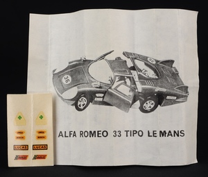 Dinky Toys 210 Alfa Romeo 33 Tipo Le Mans - QDT