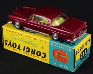 Corgi toys 253 mercedes 220 se coupe ff333 back