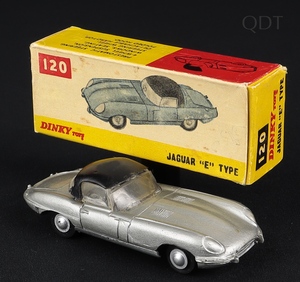 Indian dinky toys 120 jaguar e type ff337 front