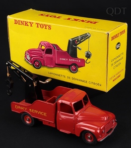 French dinky toys 582 citroen breakdown truck ff342 front