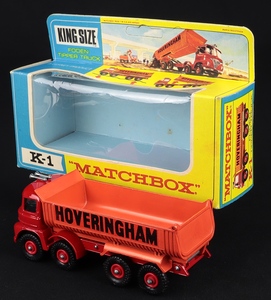 Matchbox kingsize k1 foden tipper truck hoveringham ff359 back