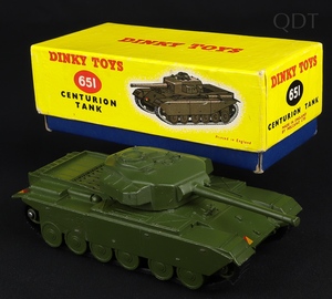 Dinky toys 651 centurion tank ff364 front