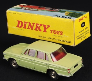 French dinky toys 534 bmw 1500 ff374 back