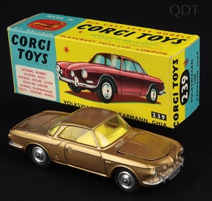 Corgi toys 239 vw karmann ghia ff377 front