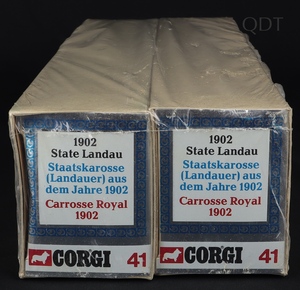 Corgi gift set41 state landau queen's silver jubilee ff380 front