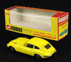 Corgi toys 374 4.4 litre e type jaguar ff384 back