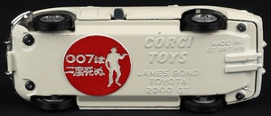 Corgi toys 336 james bond's toyota ff390 base