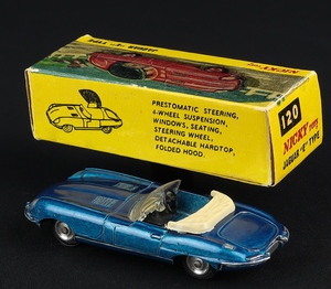 Nicky dinky toys 120 e type jaguar ff396 back