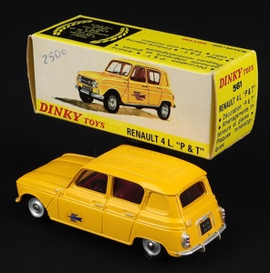 French dinky toys 561 renault 4l p & t van ff408 back