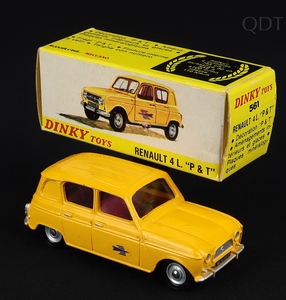 French dinky toys 561 renault 4l p & t van ff408 front
