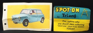 Spot on models 211 austin 7 mini ff416 leaflet