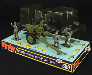 Dinky toys 609 u.s. howitzer gun crew ff447 back