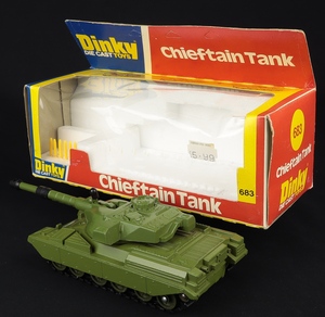 Dinky toys 683 chieftain tank ff448 back