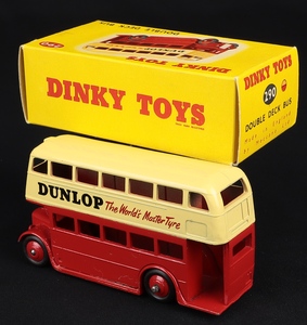 Dinky toys 290 dunlop double deck bus ff468 back