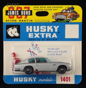 Corgi husky extra 1401 james bond's aston martin ff502 front