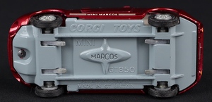 Corgi toys 341 mini marcos gt 850 ff516 base