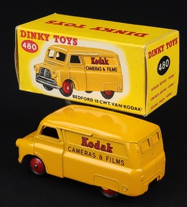 Dinky toys 480 bedford van kodak ff548 back